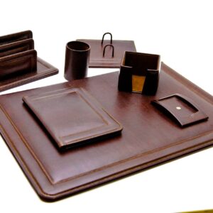 set de bureau artisanal cuir similicuir personnalise rabat casablanca 5