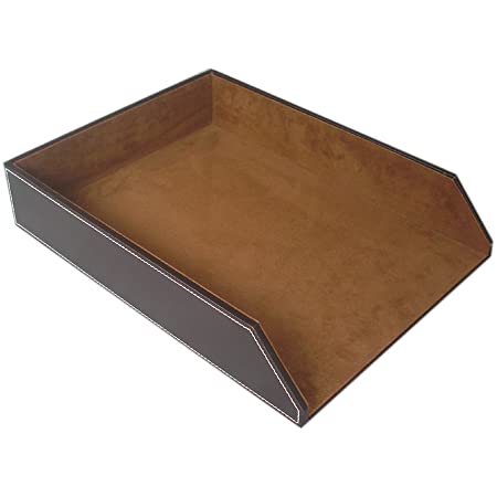 Bac de rangement pour bureau rangement de feuilles en cuir ou similicuir maroc personnalisé